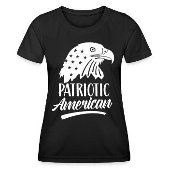 Patriotic American Patriot Patriotic US - Women's Functional T-Shirt - black - Front - AI Model Female 172 light (172cm)