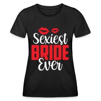 La mariée la plus sexy jamais épousée des mariées - T-shirt sport Femme - noir - Devant - AI Model Female 172 light (172cm)