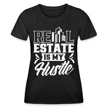 Immobilien Sind Mein Geschäft Immobilienmakler - Frauen Funktions-T-Shirt - Schwarz - Vorne - AI Model Female 172 light (172cm)
