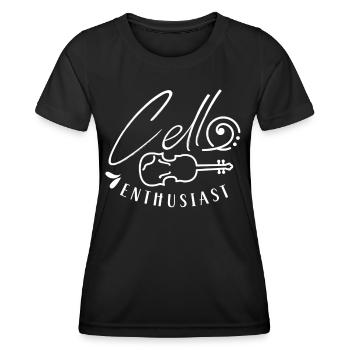 Cello lover Musician Cello cellist cello - Women's Functional T-Shirt - black - Front - AI Model Female 172 light (172cm)