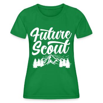 Zukünftiger Pfadfinder Zeltlager Sippe Pfadfinden - Frauen Funktions-T-Shirt - Kelly Green - Vorne - AI Model Female 172 dark (172cm)