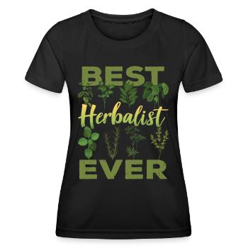 Meilleur spécialiste des herbes Jamais Herbes - T-shirt sport Femme - noir - Devant - AI Model Female 172 light (172cm)