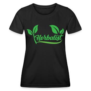 Herboriste Herboriste Herbes de jardin Herbe - T-shirt sport Femme - noir - Devant - AI Model Female 172 light (172cm)