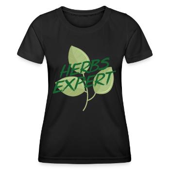 Herb Expert Herb Herb Jardin Herbe Herbe - T-shirt sport Femme - noir - Devant - AI Model Female 172 light (172cm)