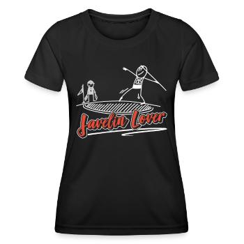 Speerwerfen Liebhaber Speer Speerwurf Speerwerfer - Frauen Funktions-T-Shirt - Schwarz - Vorne - AI Model Female 172 light (172cm)