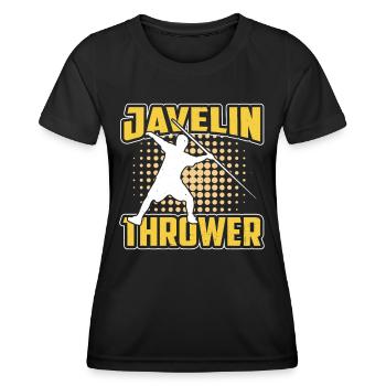 Speerwerfer Speerwurf Speerwerfen Speer - Frauen Funktions-T-Shirt - Schwarz - Vorne - AI Model Female 172 light (172cm)