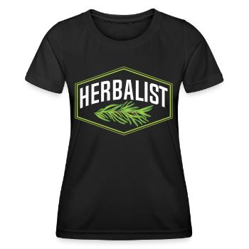 Herboriste Herboriste Herbes de jardin Herbe - T-shirt sport Femme - noir - Devant - AI Model Female 172 light (172cm)