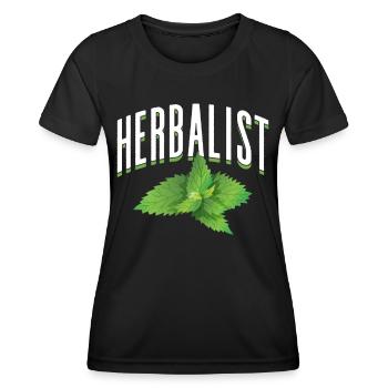 Herboriste Herbes Herbe Jardin Herbe - T-shirt sport Femme - noir - Devant - AI Model Female 172 light (172cm)