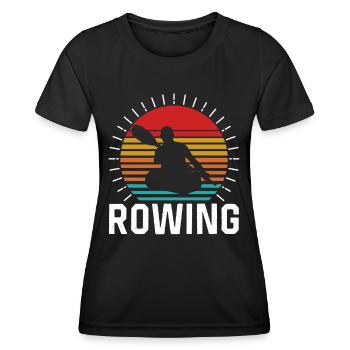 Aviron Aviron Aviron Aviron - T-shirt sport Femme - noir - Devant - AI Model Female 172 light (172cm)