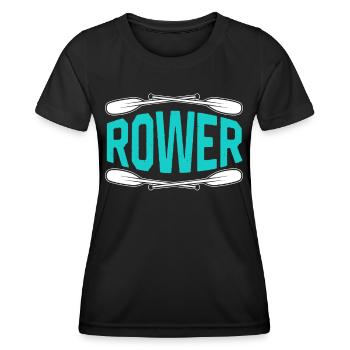 Aviron Aviron Aviron Aviron - T-shirt sport Femme - noir - Devant - AI Model Female 172 light (172cm)