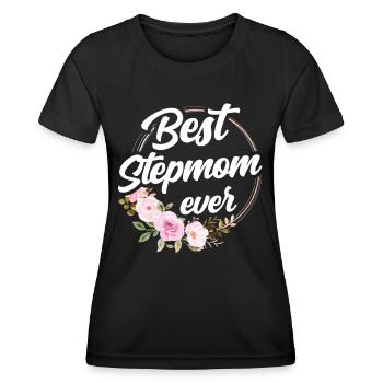 Best Stepmother Ever Foster Mother Child - Women's Functional T-Shirt - black - Front - AI Model Female 172 light (172cm)