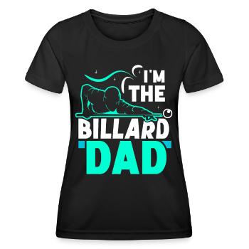 Je suis le billard Billard-Papa Billard Pool - T-shirt sport Femme - noir - Devant - AI Model Female 172 light (172cm)