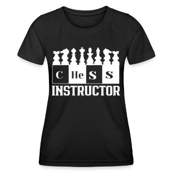 Chess teacher chess chess player chess club - Women's Functional T-Shirt - black - Front - AI Model Female 172 light (172cm)