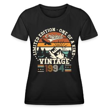 Vintage vintage 1994 28ème anniversaire cadeau homme - T-shirt sport Femme - noir - Devant - AI Model Female 172 light (172cm)