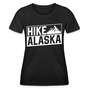Randonnée en Alaska Randonnée Randonnée - T-shirt sport Femme - noir - Devant - AI Model Female 172 light (172cm)
