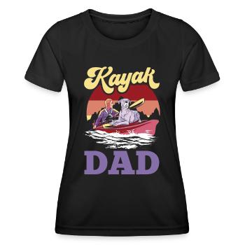 Kayak Père Hobby Kayak Kayak Kayak Kayakistes - T-shirt sport Femme - noir - Devant - AI Model Female 172 light (172cm)