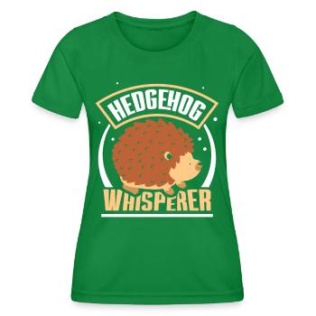 Hérisson Whisperer Dictons Pet Cute - T-shirt sport Femme - vert - Devant - AI Model Female 172 dark (172cm)