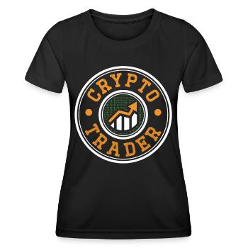 Crypto Trader Trading Crypto Trader Trade - Women's Functional T-Shirt - black - Front - AI Model Female 172 light (172cm)