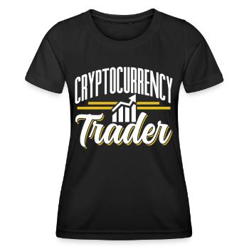 Trader de crypto-monnaie Crypto Trader - T-shirt sport Femme - noir - Devant - AI Model Female 172 light (172cm)