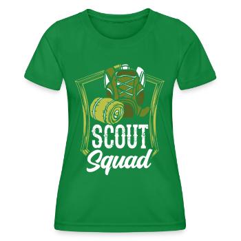 Pfadfinder Team Pfadfinden Zeltlager Sippe - Frauen Funktions-T-Shirt - Kelly Green - Vorne - AI Model Female 172 dark (172cm)