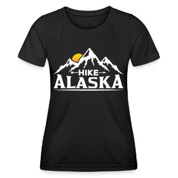 Hiking In Alaska Hike Hikers Hiking - Women's Functional T-Shirt - black - Front - AI Model Female 172 light (172cm)