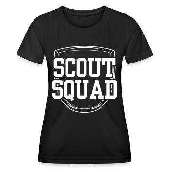 Pfadfinder Team Zeltlager Pfadfinden Sippe - Frauen Funktions-T-Shirt - Schwarz - Vorne - AI Model Female 172 light (172cm)