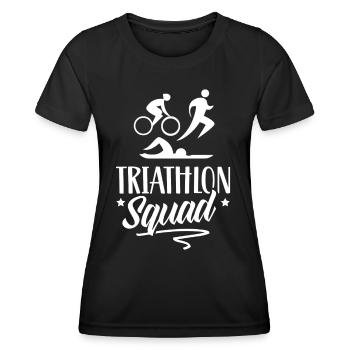 Triathlon Équipe Triathlons Triathlète Triathlète - T-shirt sport Femme - noir - Devant - AI Model Female 172 light (172cm)