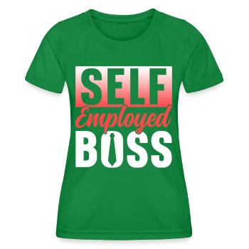 Patron indépendant Freelance Indépendant - T-shirt sport Femme - vert - Devant - AI Model Female 172 dark (172cm)