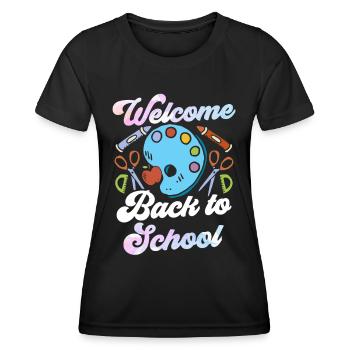 Welcome Back to School Back to School Teachers - Women's Functional T-Shirt - black - Front - AI Model Female 172 light (172cm)
