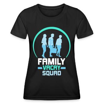 Family Holidays Squad Family Family Holidays - Women's Functional T-Shirt - black - Front - AI Model Female 172 light (172cm)