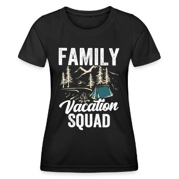 Family Holiday Squad Family Holiday Family - Women's Functional T-Shirt - black - Front - AI Model Female 172 light (172cm)