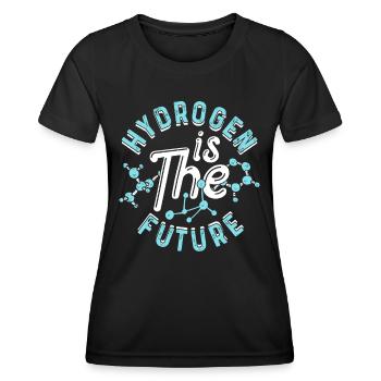 Hydrogen is the future Hydrogen Element - Women's Functional T-Shirt - black - Front - AI Model Female 172 light (172cm)