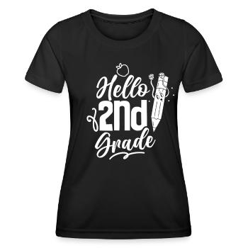 Allô 2ème classe deuxième classe deuxième classe - T-shirt sport Femme - noir - Devant - AI Model Female 172 light (172cm)