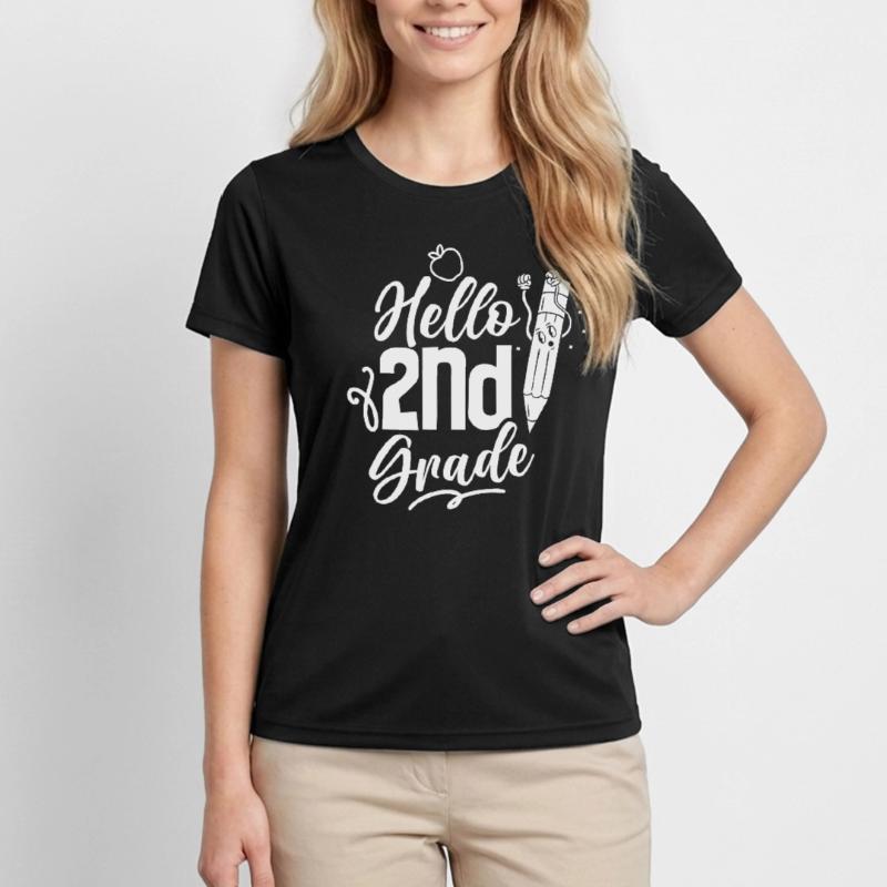 Hello 2nd Class Second Grader Second Class Women's Functional T-Shirt