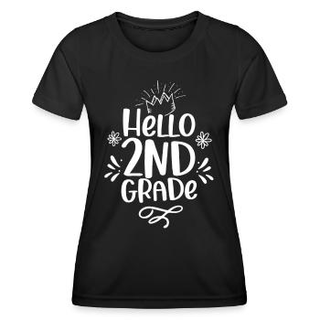 Allô 2ème classe Deuxième classe Deuxième année - T-shirt sport Femme - noir - Devant - AI Model Female 172 light (172cm)