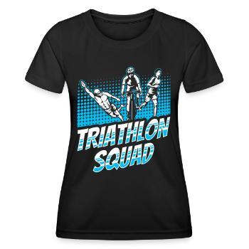 Triathlon Team Triathlons Triathlete Triathlete - Women's Functional T-Shirt - black - Front - AI Model Female 172 light (172cm)