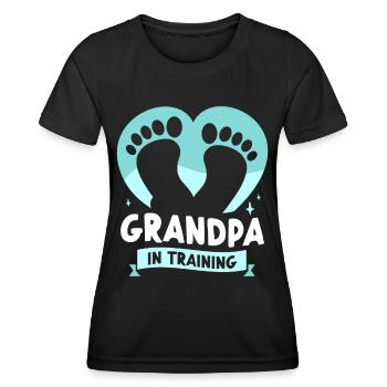 Grandpa In Education Sweet Grandparents First Time - Women's Functional T-Shirt - black - Front - AI Model Female 172 light (172cm)