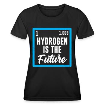 Hydrogen is the future Hydrogen Element - Women's Functional T-Shirt - black - Front - AI Model Female 172 light (172cm)