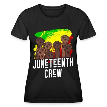 Juneteenth Team 1865 African American Black - Frauen Funktions-T-Shirt - Schwarz - Vorne - AI Model Female 172 light (172cm)