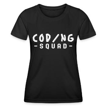 Coding Team Programmierer Programmieren Coder - Frauen Funktions-T-Shirt - Schwarz - Vorne - AI Model Female 172 light (172cm)