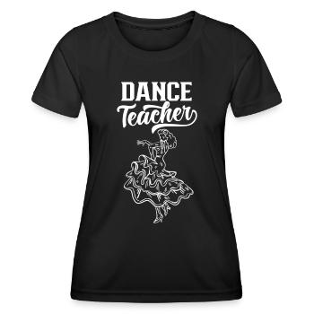 Tanzlehrerin Tanzlehrer Tanzschule Tanzkurs - Frauen Funktions-T-Shirt - Schwarz - Vorne - AI Model Female 172 light (172cm)