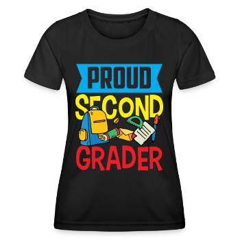 Fière école d’enseignants de deuxième classe de deuxième année - T-shirt sport Femme - noir - Devant - AI Model Female 172 light (172cm)