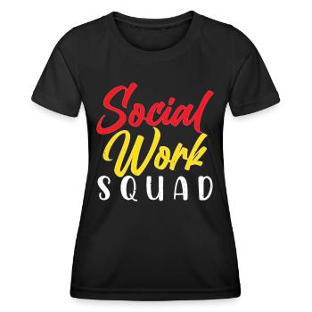Social Work Team Social Work Social Workers - Women's Functional T-Shirt - black - Front - AI Model Female 172 light (172cm)