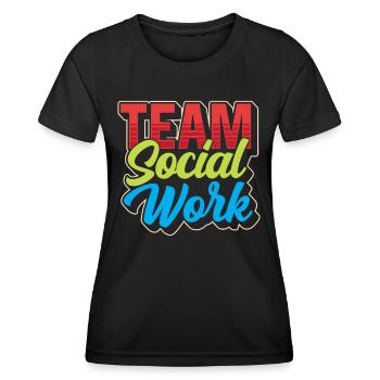 Social Work Team Social Work Social Workers - Women's Functional T-Shirt - black - Front - AI Model Female 172 light (172cm)