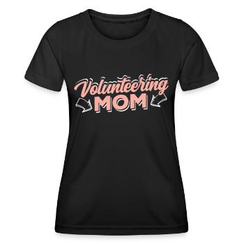 Bénévole mère Profession Bénévole Bénévole - T-shirt sport Femme - noir - Devant - AI Model Female 172 light (172cm)