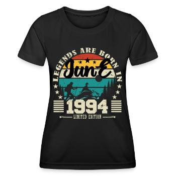 Juni 1994. Geburtstagsgeschenk Juni 1994. Juni. - Frauen Funktions-T-Shirt - Schwarz - Vorne - AI Model Female 172 light (172cm)