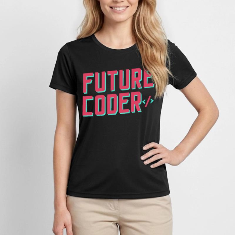 Programmeur de code de codage du futur codeur T-shirt sport Femme