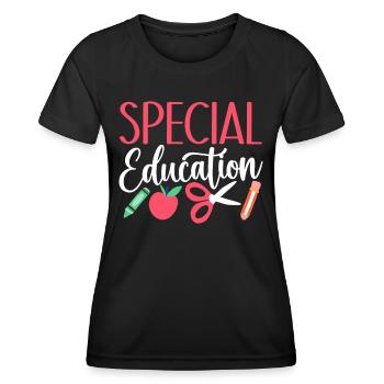 Special education Special education Special education teacher Profession - Women's Functional T-Shirt - black - Front - AI Model Female 172 light (172cm)
