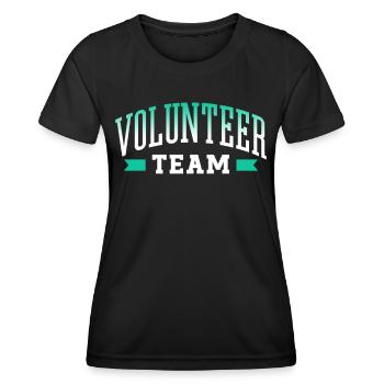 Bénévole Équipe Profession Bénévole - T-shirt sport Femme - noir - Devant - AI Model Female 172 light (172cm)
