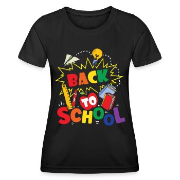 Back to School Teachers Back to School Back to School - Women's Functional T-Shirt - black - Front - AI Model Female 172 light (172cm)